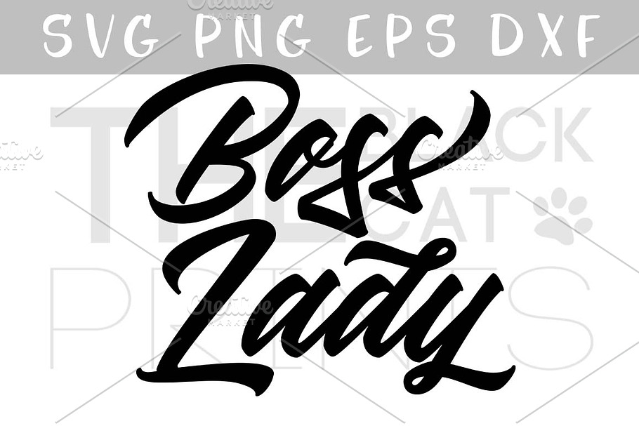 Boss Lady SVG DXF PNG EPS in Illustrations - product preview 8