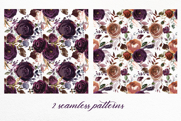 Butterum & Plum Boho Florals PNG in Illustrations - product preview 6