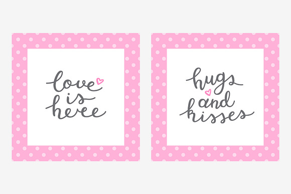 2 Love Lettering, 14 variations! in Objects - product preview 2