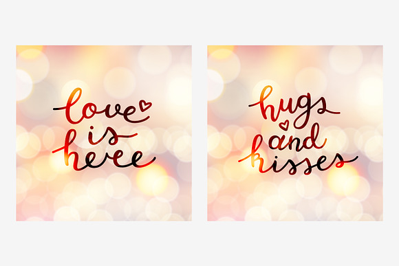 2 Love Lettering, 14 variations! in Objects - product preview 5