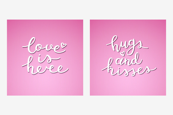 2 Love Lettering, 14 variations! in Objects - product preview 9
