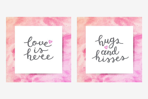 2 Love Lettering, 14 variations! in Objects - product preview 10