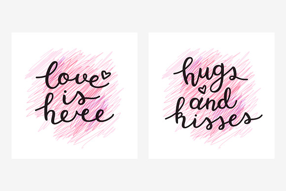 2 Love Lettering, 14 variations! in Objects - product preview 14
