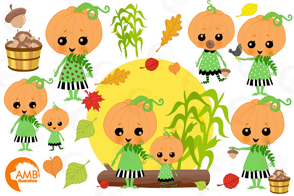 Darling little pumpkins AMB-2261 in Illustrations - product preview 3