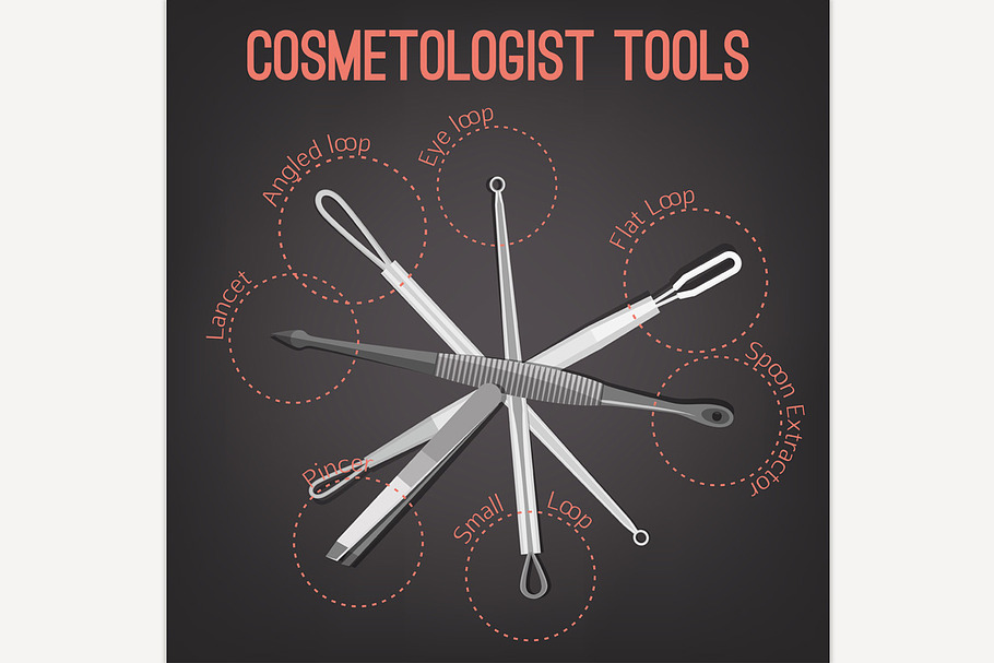 Cosmetologist Tools Image in Illustrations - product preview 8