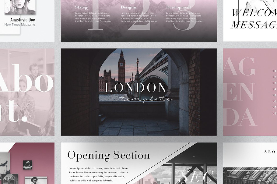LONDON PowerPoint Template + Gift in PowerPoint Templates - product preview 8