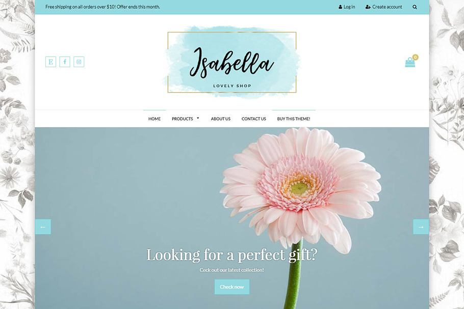 Shopify Theme for Females - Isabella