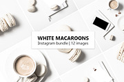 White macaroons Instagram bundle