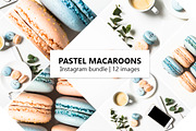 Pastel macaroons Instagram bundle