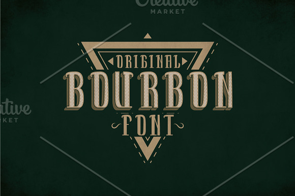 Bourbon Vintage Label Typeface in Display Fonts - product preview 2