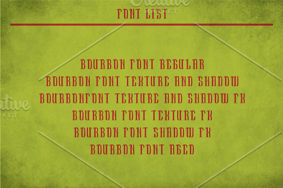 Bourbon Vintage Label Typeface in Display Fonts - product preview 5