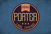 Porter Vintage Label Typeface