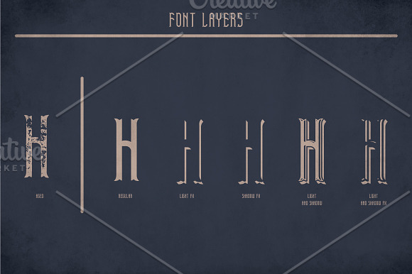 Telford Vintage Label Typeface in Display Fonts - product preview 3