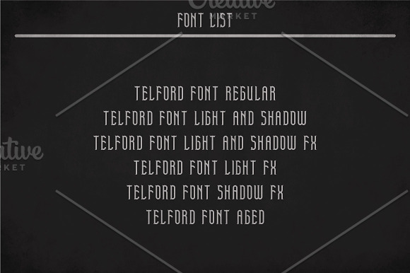 Telford Vintage Label Typeface in Display Fonts - product preview 5