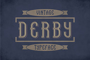 Derby Vintage Label Typeface