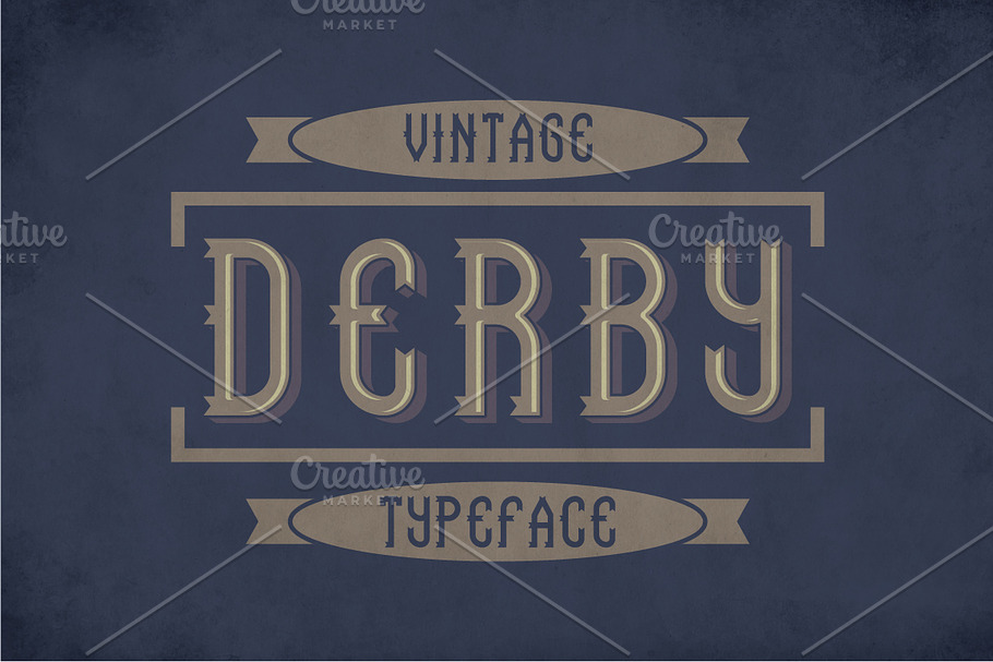 Derby Vintage Label Typeface in Display Fonts - product preview 8