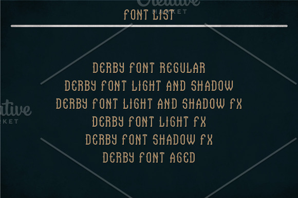Derby Vintage Label Typeface in Display Fonts - product preview 5