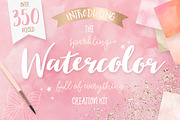 Watercolor Textures Creation Kit