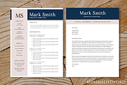 2 Pack Resume Cover Letter Template