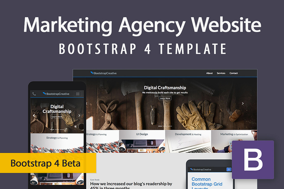 Marketing Website Template Bootstrap