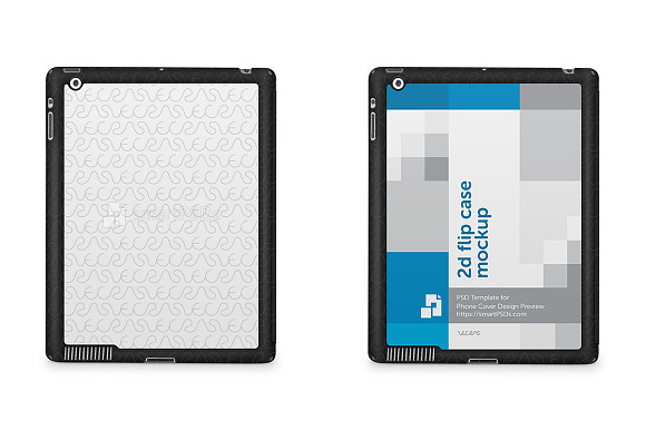 Apple iPad 2-3-4 2d flip Smart Case in Product Mockups - product preview 1