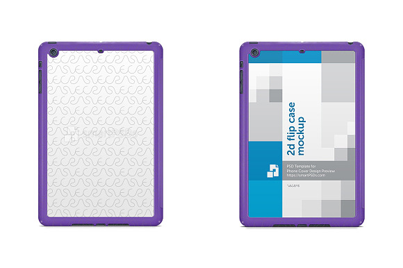 iPad Mini Retina 2d Smart Case in Product Mockups - product preview 1