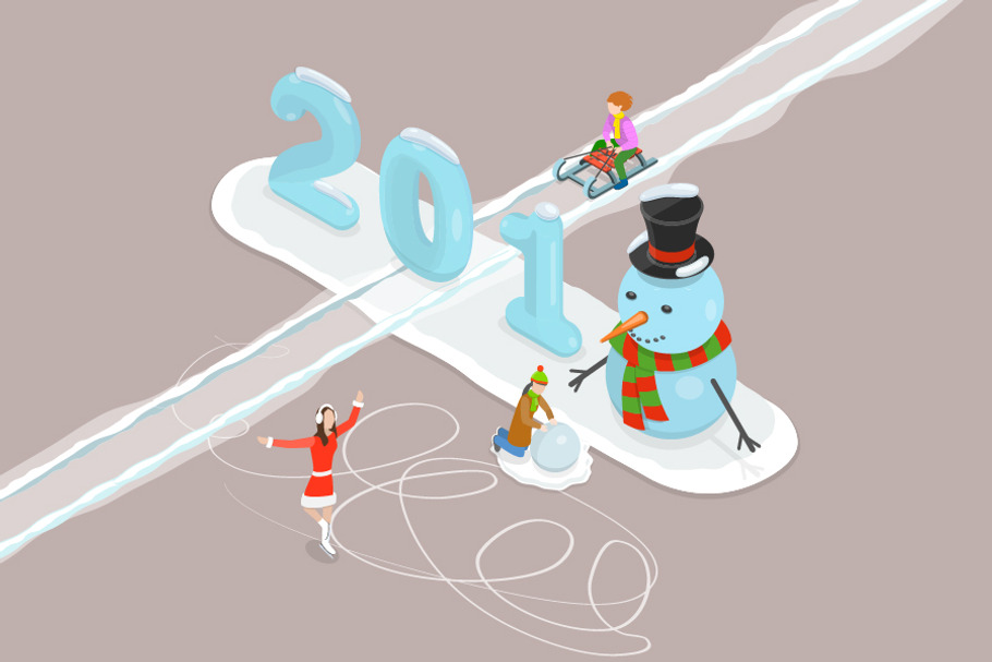 Happy New Year 2018 in Illustrations - product preview 8