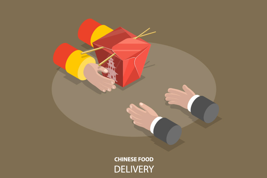 Chinese food fast delivery in Illustrations - product preview 8