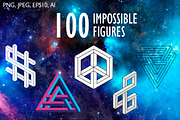 100 impossible figures