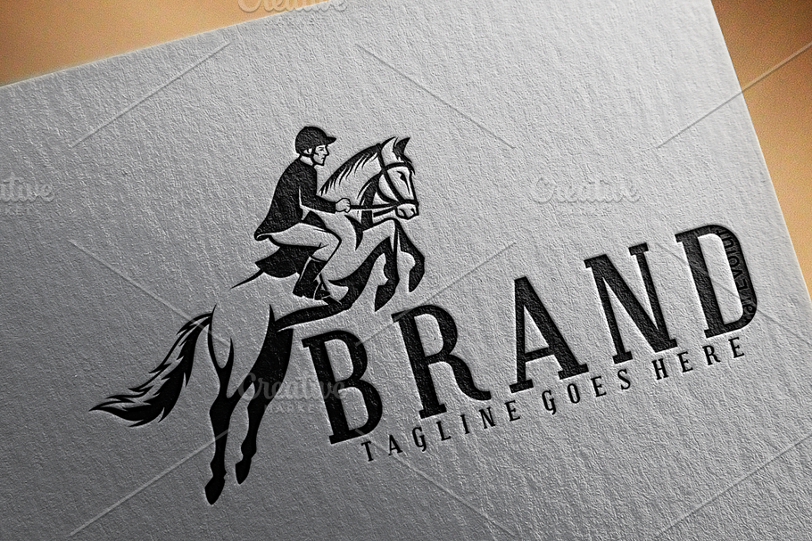 Horse Racing Logo in Logo Templates - product preview 8
