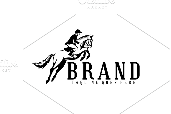Horse Racing Logo in Logo Templates - product preview 4