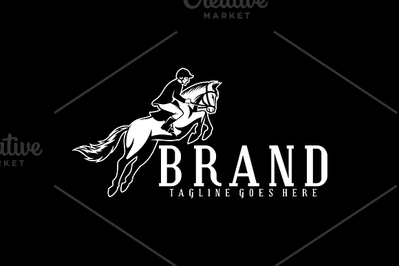 Horse Racing Logo in Logo Templates - product preview 5