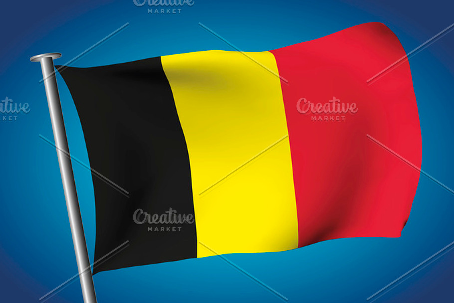 Belgium flag in Illustrations - product preview 8