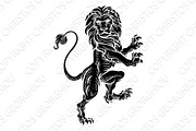 Lion Heraldic Coat of Arms Element