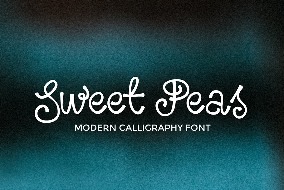 Sweet Peas Font in Script Fonts - product preview 8
