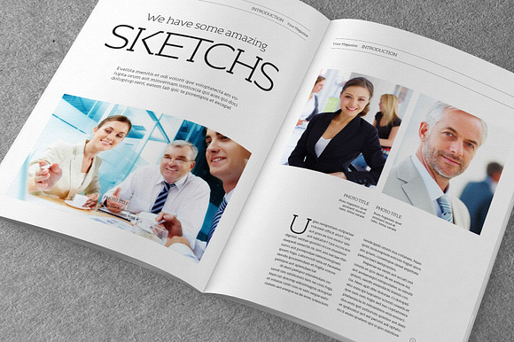 A4/Letter 40 Page Mgzn Tmplt (V.1) in Magazine Templates - product preview 3