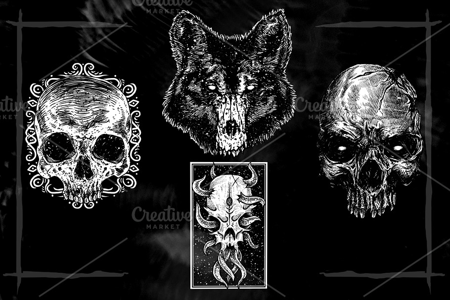 Skull Head Designs