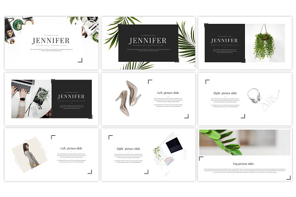 JENNIFER Minimalist Presentation in PowerPoint Templates - product preview 1