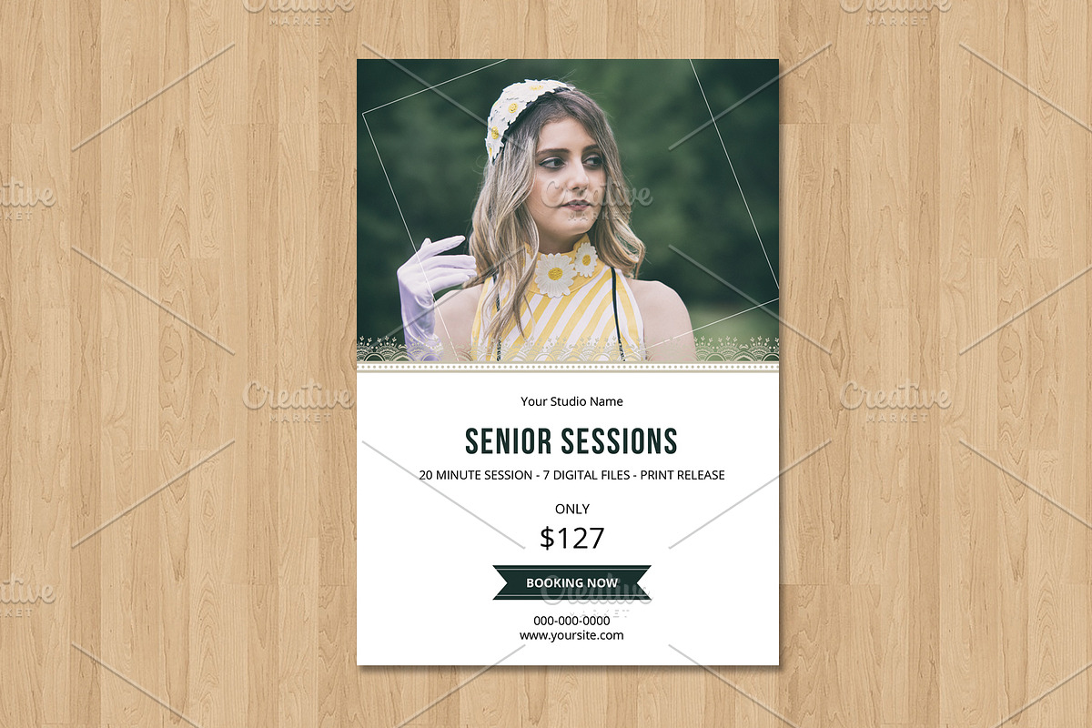 Senior Mini Session Template-V635 in Flyer Templates - product preview 8