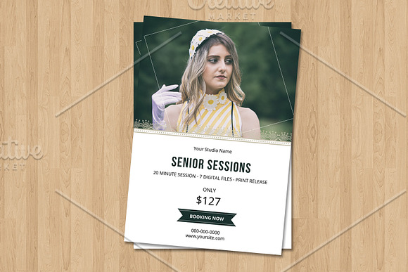 Senior Mini Session Template-V635 in Flyer Templates - product preview 1