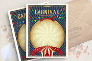 Carnival vector poster. Mardi gras.