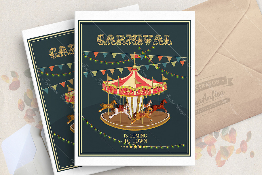 Christmas fair vector poster in Illustrations - product preview 8