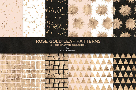 Rose Gold Foil Patterns Super Bundle in Patterns - product preview 1