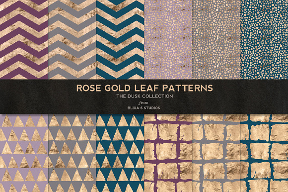 Rose Gold Foil Patterns Super Bundle in Patterns - product preview 3