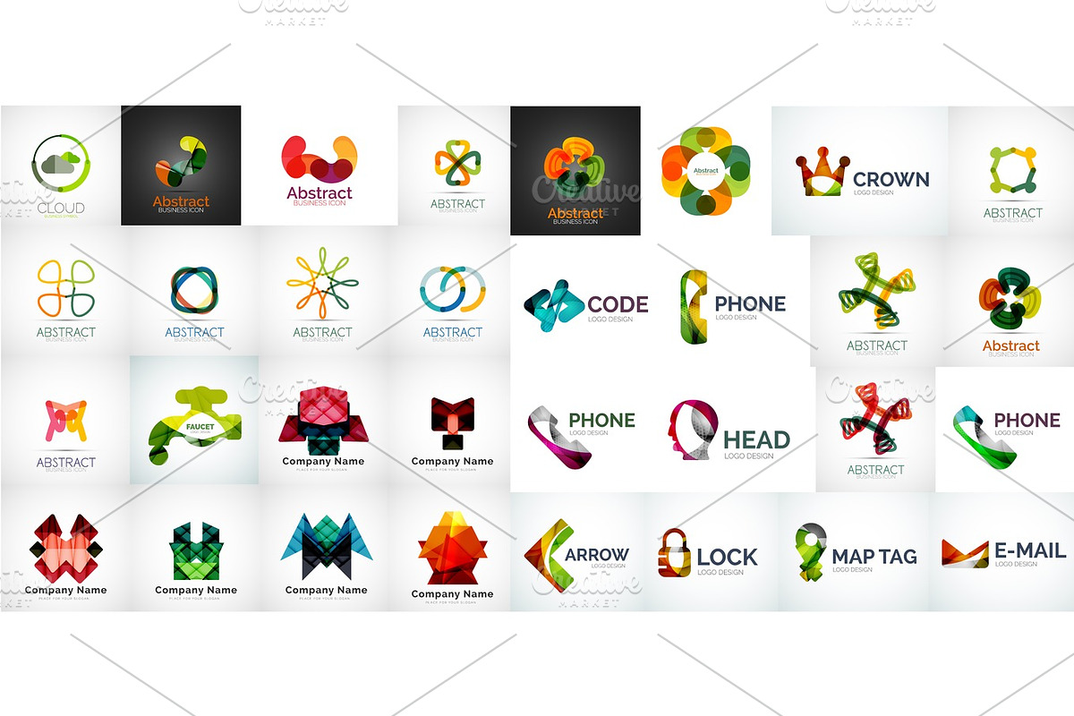 Business logo set in Illustrations - product preview 8
