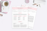 Pink Geometric Resume & Cover Letter