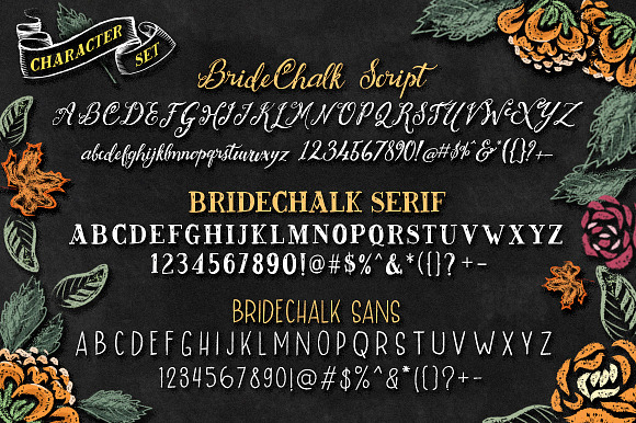 BrideChalk Typeface in Chalkboard Fonts - product preview 2