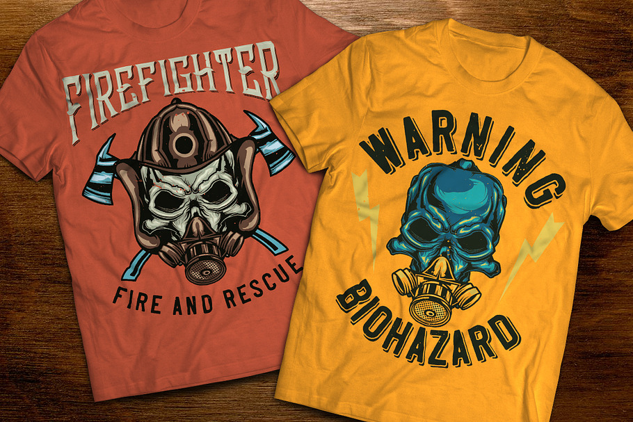 Firefighter t-shirts and posters in Illustrations - product preview 8