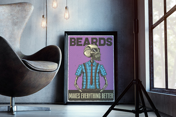 Hipster t-shirts and posters in Illustrations - product preview 2