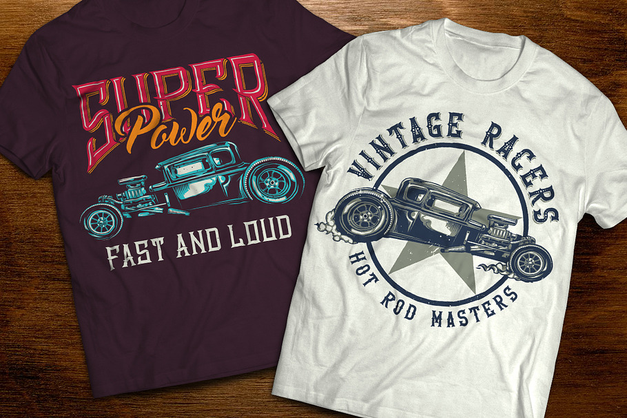 Hot Rod t-shirts and posters in Illustrations - product preview 8